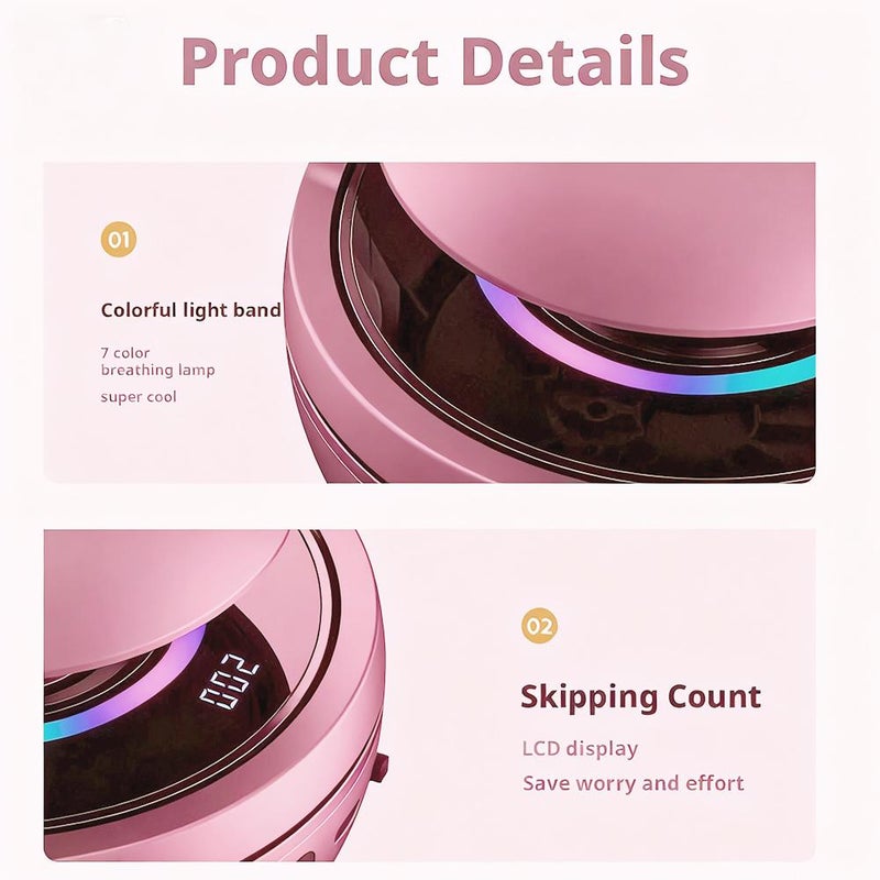 Smart Jump Rope Machine, Electric Music Jump Rope, Smart Counting, 1-10 Speed Levels, Bluetooth Remote Control, Parent-Child Interactive for Family Fun - Image 5